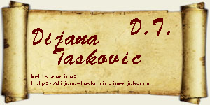 Dijana Tasković vizit kartica